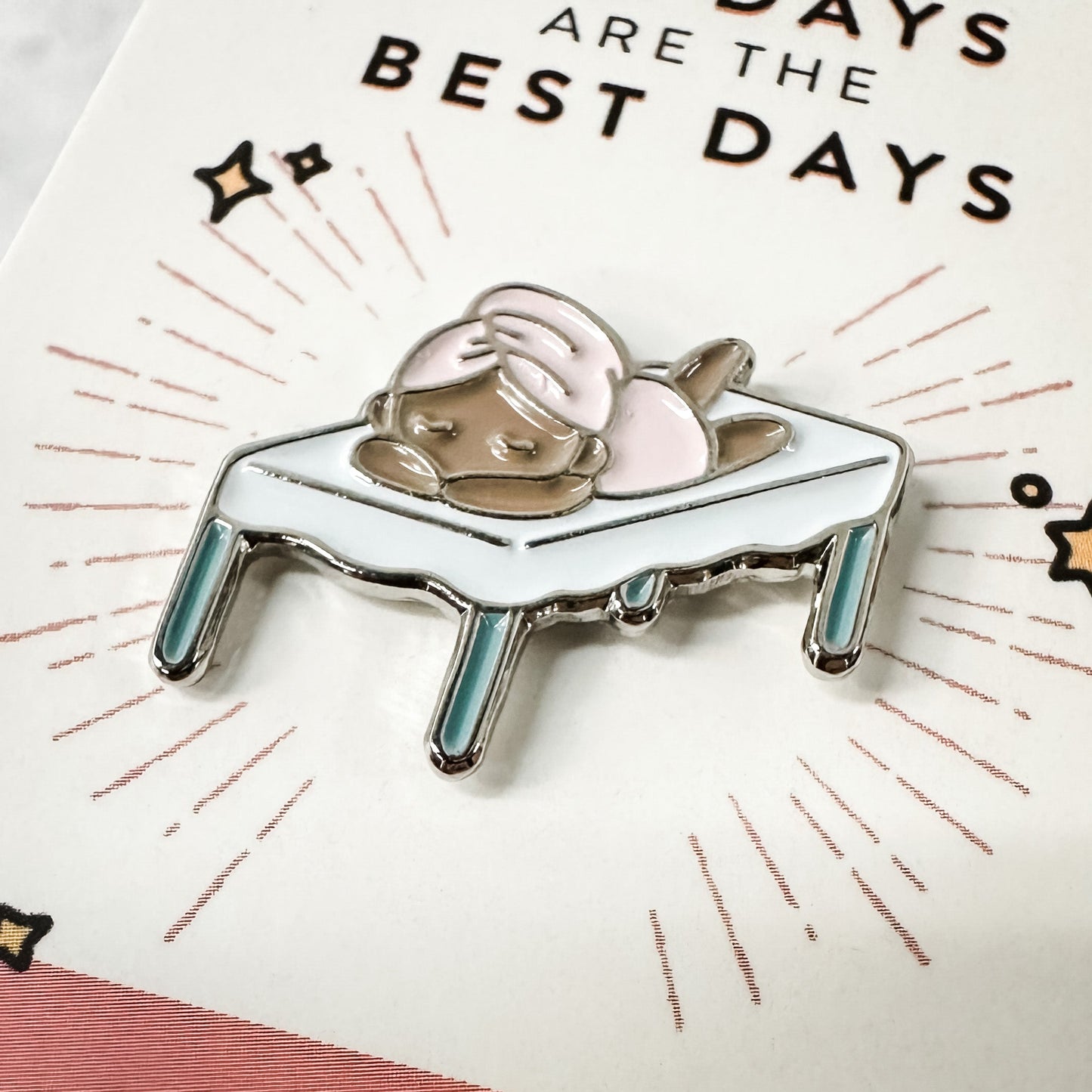 Fab Spa Life Enamel Pin - Limited Edition | Lucky Owl - Renee Lane Company