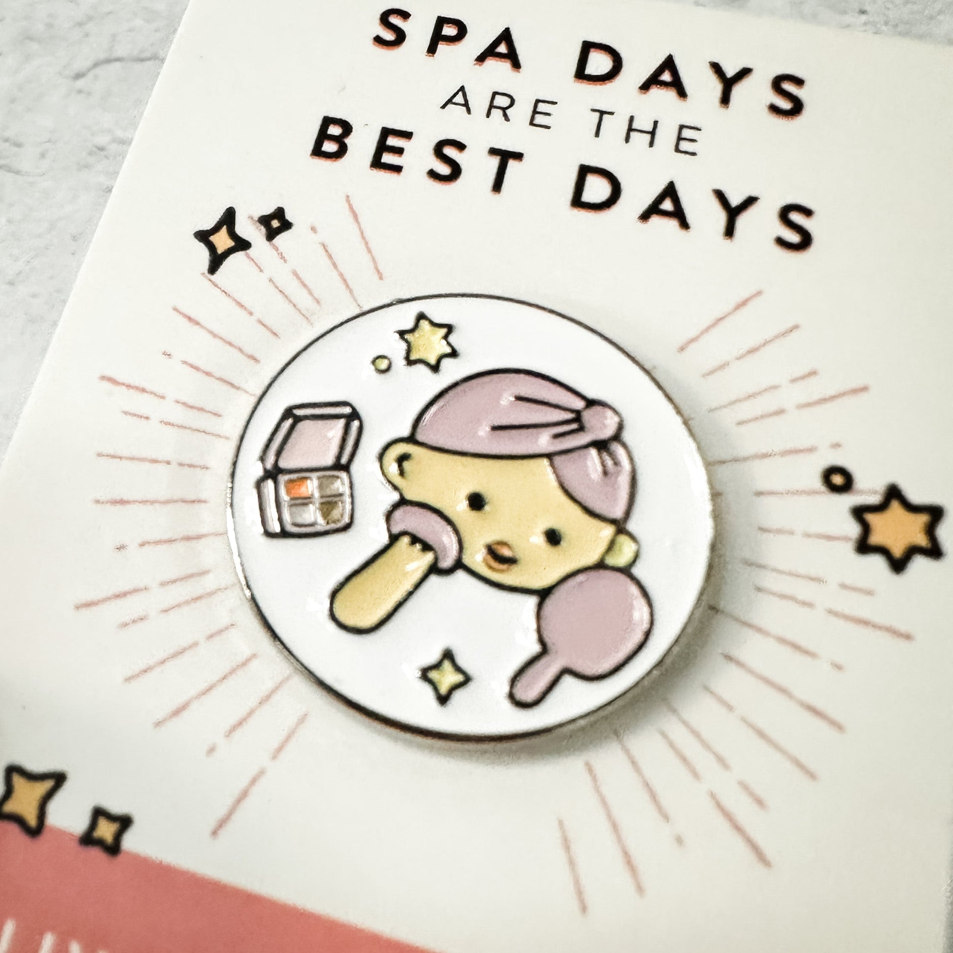 Fab Spa Life Enamel Pin - Limited Edition | Lucky Owl - Renee Lane Company