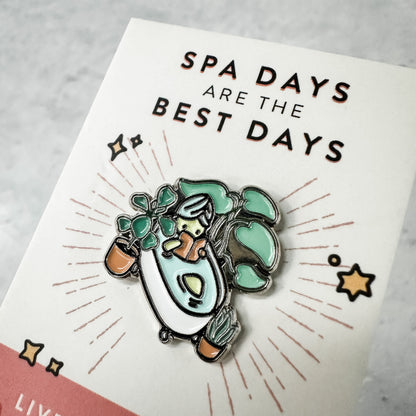 Fab Spa Life Enamel Pin - Limited Edition | Lucky Owl - Renee Lane Company