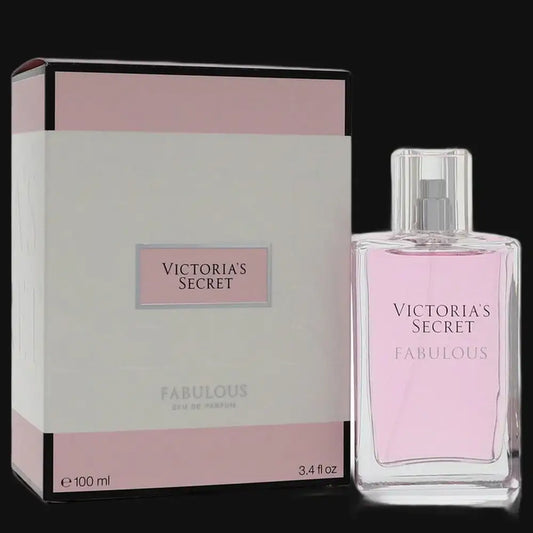 Victoria's Secret Fabulous women's perfume bottle, pink glass and matching gift box