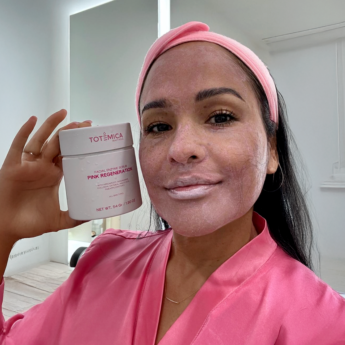 Facial Enzyme Scrub Pink Regeneration - Renee Lane Company