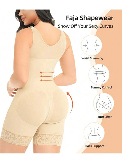 Fajas Colombianas Shapewear for Women Tummy Control Post Surgery Full Body Shaper Butt Lifter with Zipper Crotch,corset tops for women,fajas colombianas moldeadoras - Renee Lane Company