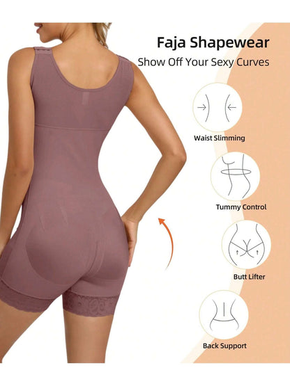 Fajas Colombianas Shapewear for Women Tummy Control Post Surgery Full Body Shaper Butt Lifter with Zipper Crotch,corset tops for women,fajas colombianas moldeadoras - Renee Lane Company