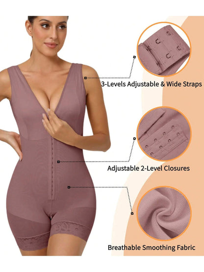 Fajas Colombianas Shapewear for Women Tummy Control Post Surgery Full Body Shaper Butt Lifter with Zipper Crotch,corset tops for women,fajas colombianas moldeadoras - Renee Lane Company