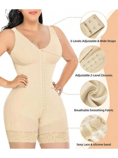 Fajas Colombianas Shapewear for Women Tummy Control Post Surgery Full Body Shaper Butt Lifter with Zipper Crotch,corset tops for women,fajas colombianas moldeadoras - Renee Lane Company