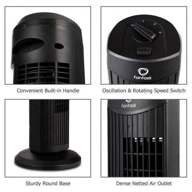 Fantask 35W 28 Inch Quiet Bladeless Oscillating Tower Fan - Renee Lane Company