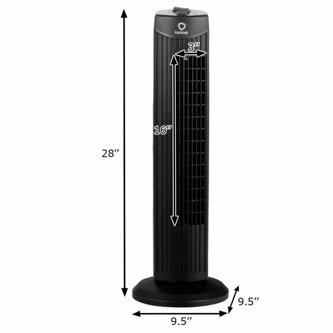 Fantask 35W 28 Inch Quiet Bladeless Oscillating Tower Fan - Renee Lane Company