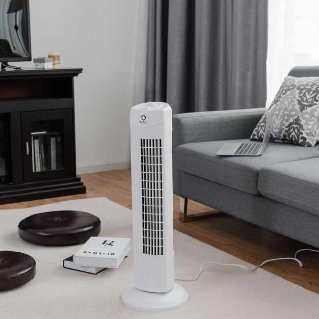 Fantask 35W 28 Inch Quiet Bladeless Oscillating Tower Fan - Renee Lane Company