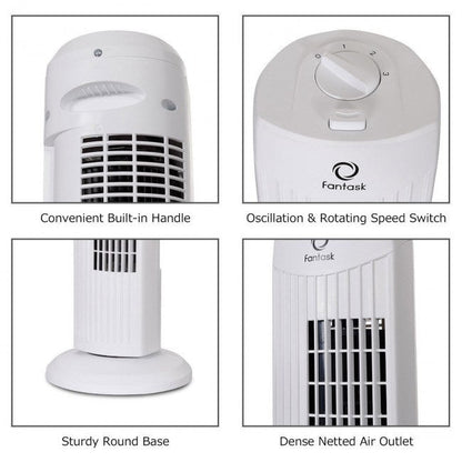 Fantask 35W 28 Inch Quiet Bladeless Oscillating Tower Fan - Renee Lane Company