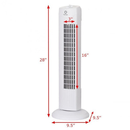 Fantask 35W 28 Inch Quiet Bladeless Oscillating Tower Fan - Renee Lane Company