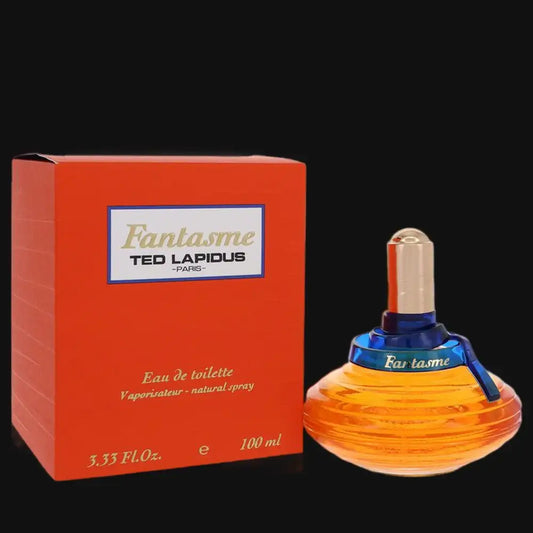 Fantasme by Ted Lapidus women's eau de toilette perfume with orange box and bottle