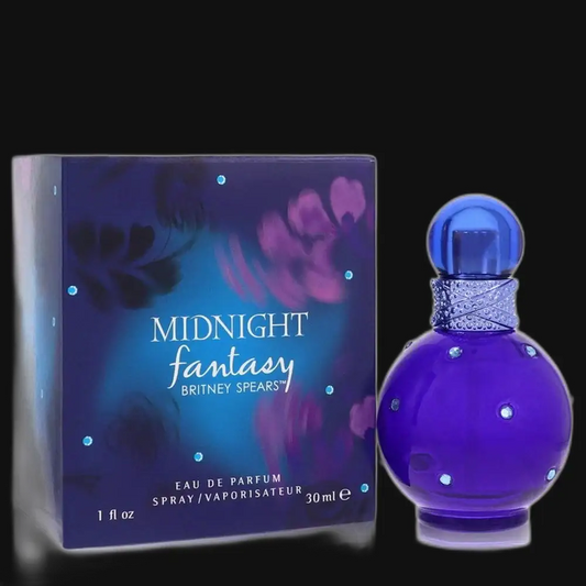Eau de parfum spray set with purple bottle and matching boxed set