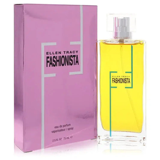 Ellen Tracy Fashionista women's eau de parfum bottle and pink presentation box
