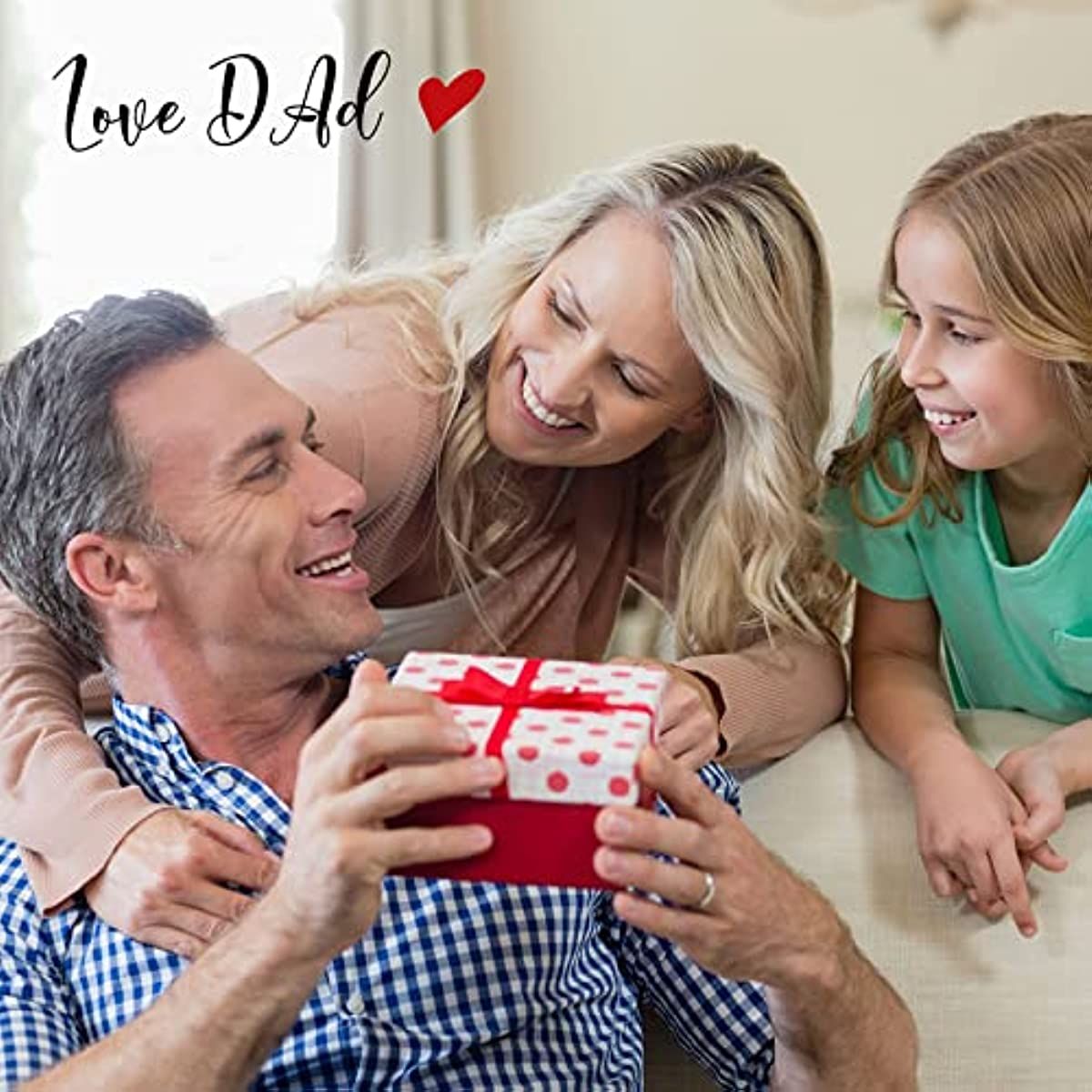 Father's Day Gifts Dad Keychain From Son Daughter Children Dad Gifts Keychain for Stepdad Christmas Birthday Gifts for Men - Renee Lane Company