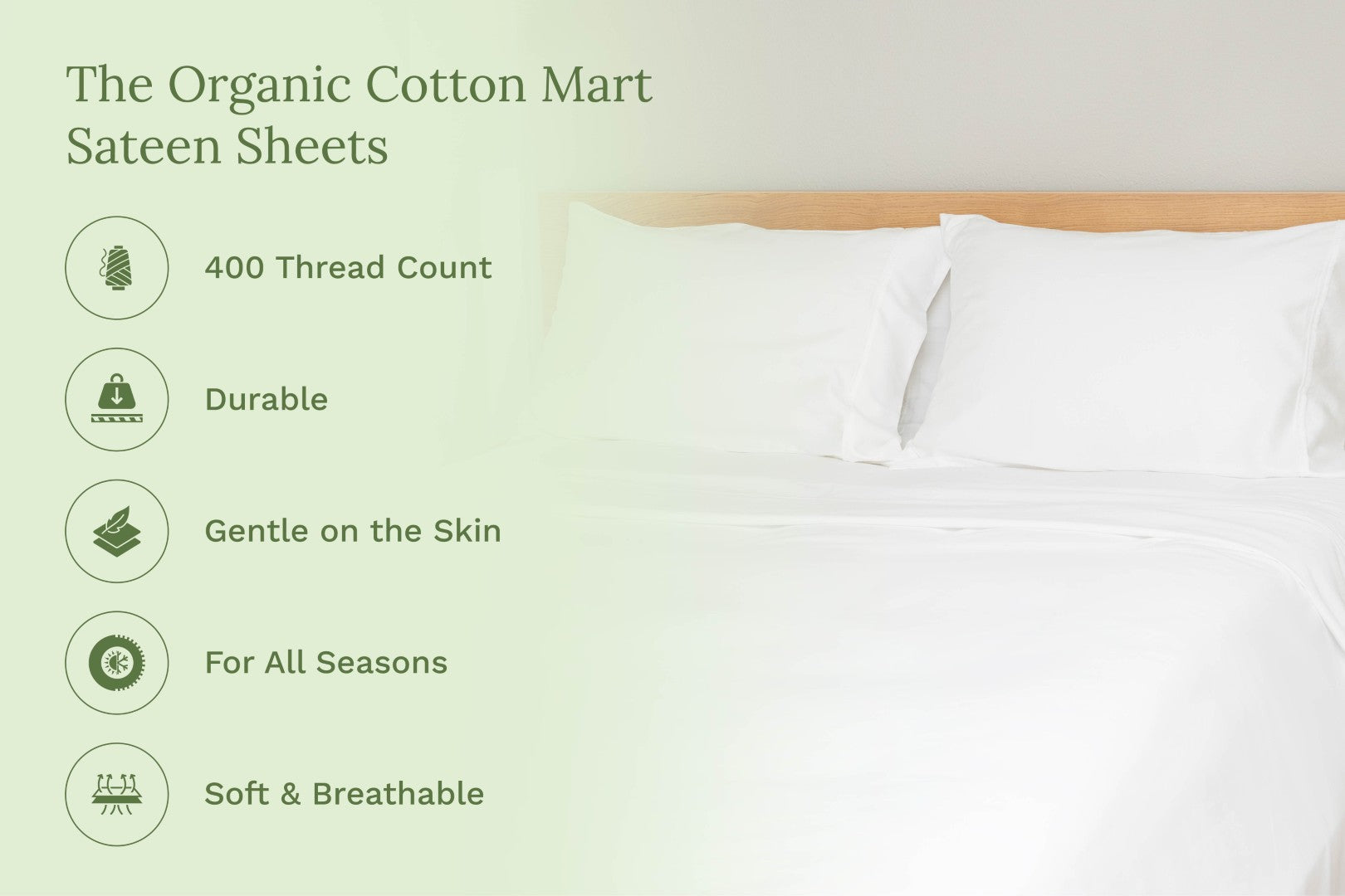 White bed sheet set with neatly tucked sheets and pillow on mattress