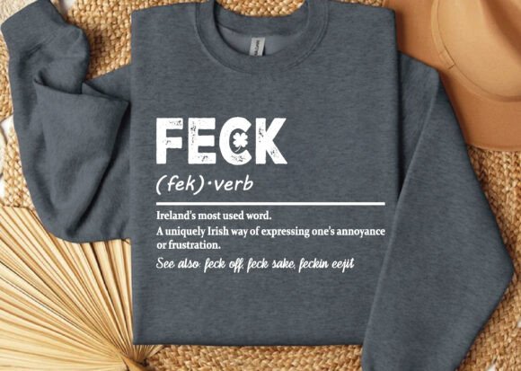 Feck Irish St Patricks Day Unisex Bamboo/Cotton Graphic T-Shirt - Renee Lane Company