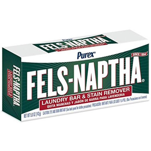 Fels Naptha laundry soap bar & stain remover, unscented, 5 oz