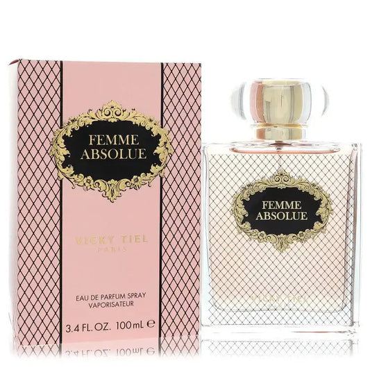 Women's eau de parfum spray, boxed bottle with gold cap and ornate label