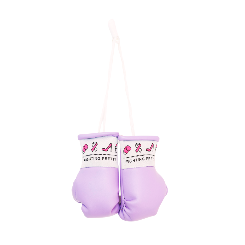 Fighting Pretty Mini Boxing Gloves (Lavender) - Renee Lane Company