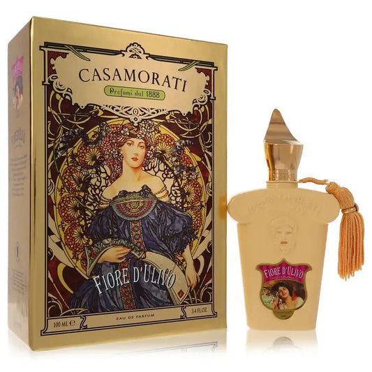 Fiore D'ulivo by Xerjoff women's eau de parfum bottle with gold cap and tassel