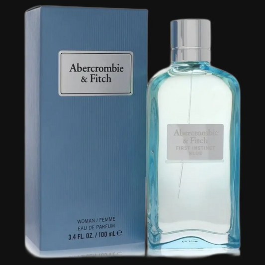 Women's eau de parfum set with blue perfume bottle and blue box, Abercrombie & Fitch