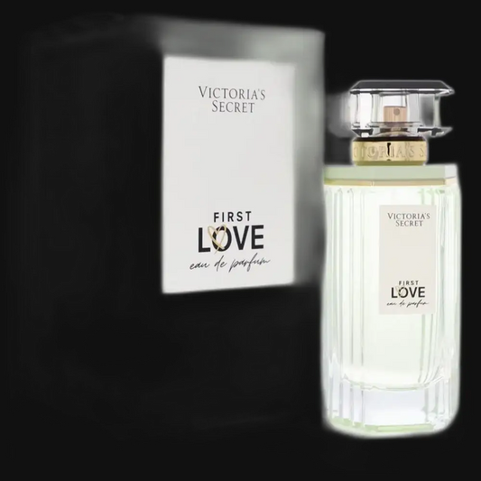 Women's eau de parfum set with Victoria's Secret First Love bottle and box