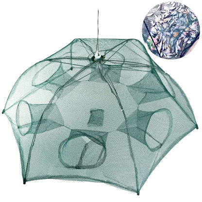 Fishing Trap Net Portable Folded Fishing Bait Trap Shrimp Minnow Crab Bait Net - Renee Lane Company