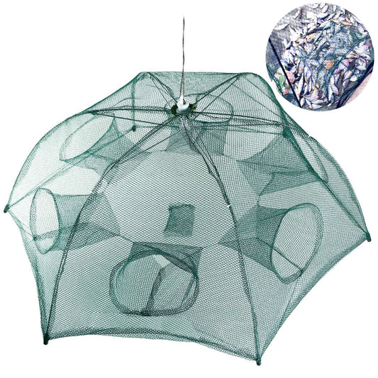 Fishing Trap Net Portable Folded Fishing Bait Trap Shrimp Minnow Crab Bait Net - Renee Lane Company