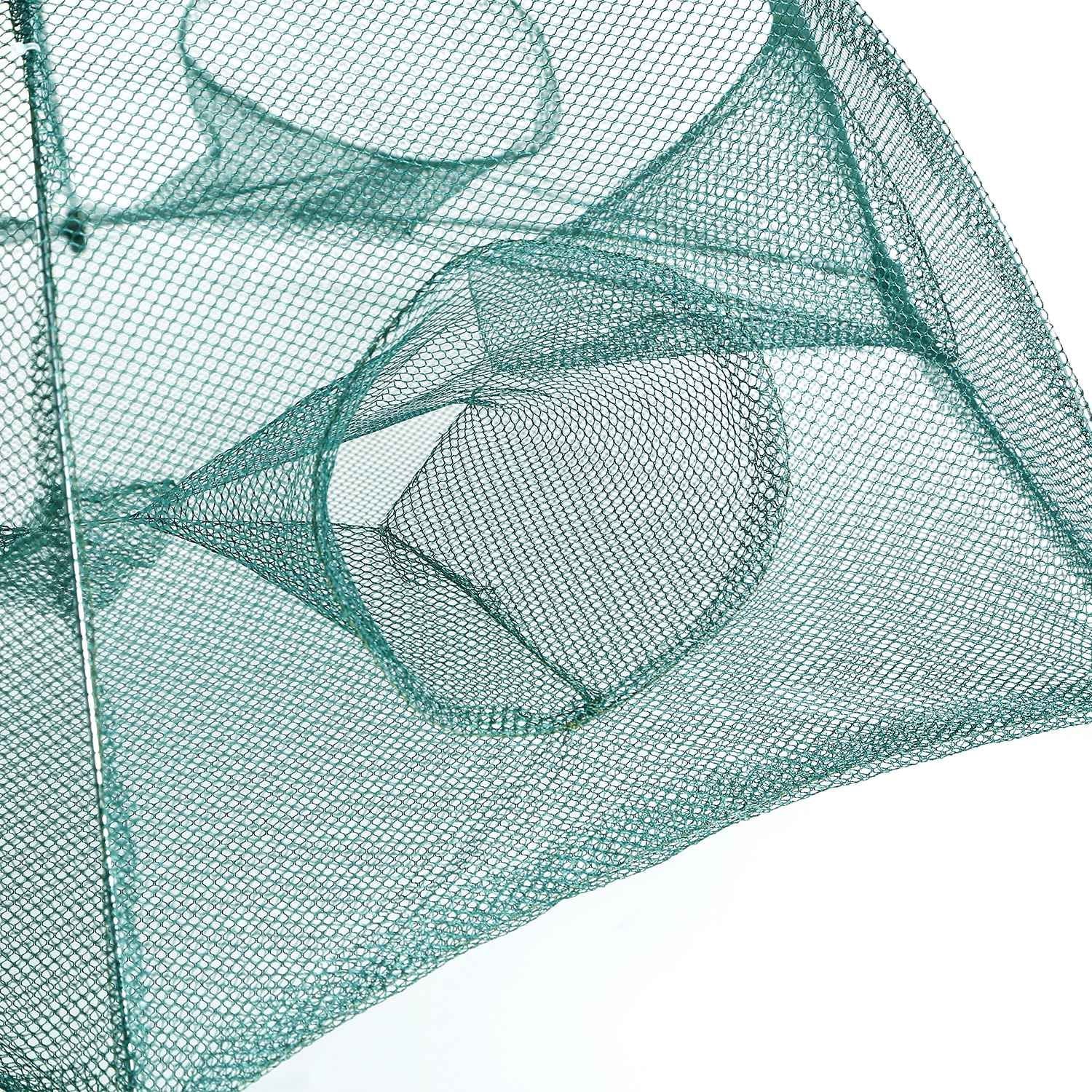 Fishing Trap Net Portable Folded Fishing Bait Trap Shrimp Minnow Crab Bait Net - Renee Lane Company