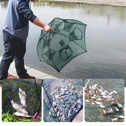 Fishing Trap Net Portable Folded Fishing Bait Trap Shrimp Minnow Crab Bait Net - Renee Lane Company