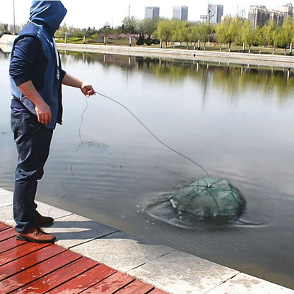 Fishing Trap Net Portable Folded Fishing Bait Trap Shrimp Minnow Crab Bait Net - Renee Lane Company