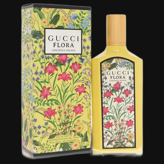 Eau de Parfum set with Gucci Flora bottle and floral box, 100 ml.