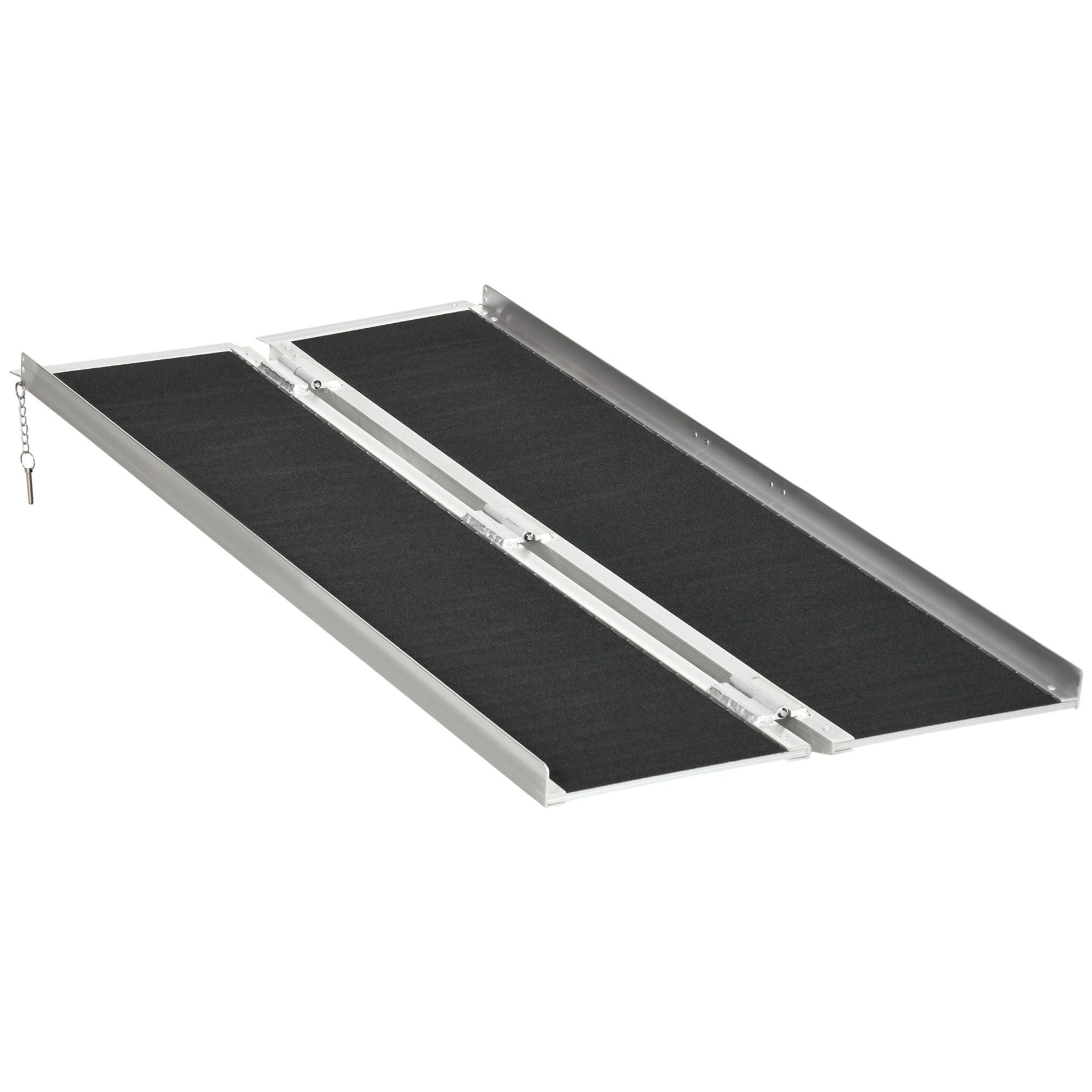 Foldable Aluminum Wheelchair Ramp: 5ft Durable Portable Easy Access Mobility Solution for Smooth Transitions - Renee Lane Company