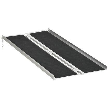 Foldable Aluminum Wheelchair Ramp: 5ft Durable Portable Easy Access Mobility Solution for Smooth Transitions - Renee Lane Company