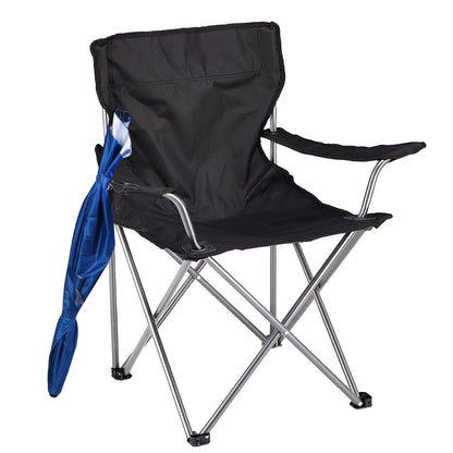 Foldable Beach Chair with Detachable Umbrella Armrest Adjustable Canopy Stool with Cup Holder Carry Bag for Camping Poolside Travel Picnic Lawn Chair - Renee Lane Company