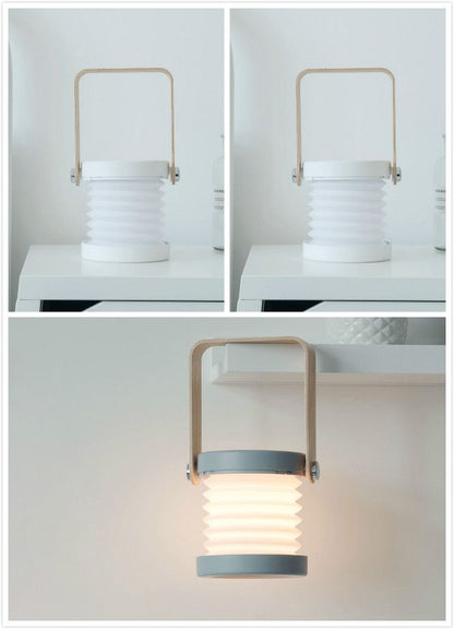 Foldable Touch Dimmable Reading LED Night Light Portable Lantern Lamp USB Rechargeable For Home Decor - Renee Lane Company