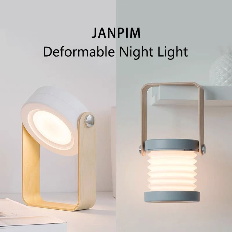 Foldable Touch Dimmable Reading LED Night Light Portable Lantern Lamp USB Rechargeable For Home Decor - Renee Lane Company