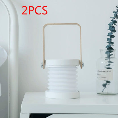 Foldable Touch Dimmable Reading LED Night Light Portable Lantern Lamp USB Rechargeable For Home Decor - Renee Lane Company