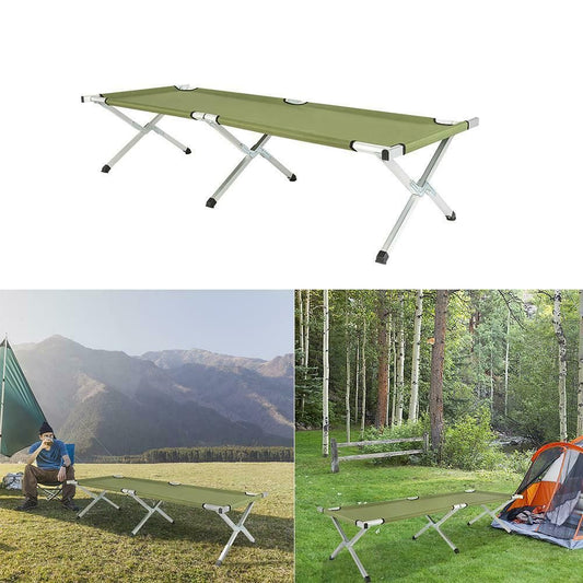 Folding Camping Cot with Carrying Bags Outdoor Travel Hiking Sleeping Chair Bed - Renee Lane Company
