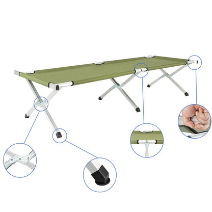 Folding Camping Cot with Carrying Bags Outdoor Travel Hiking Sleeping Chair Bed - Renee Lane Company