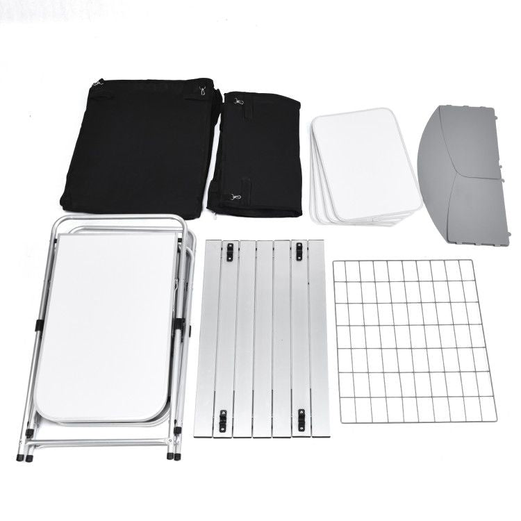 Folding Camping Table with Storage Organizer - Renee Lane Company