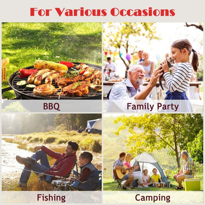 Folding Camping Table with Storage Organizer - Renee Lane Company