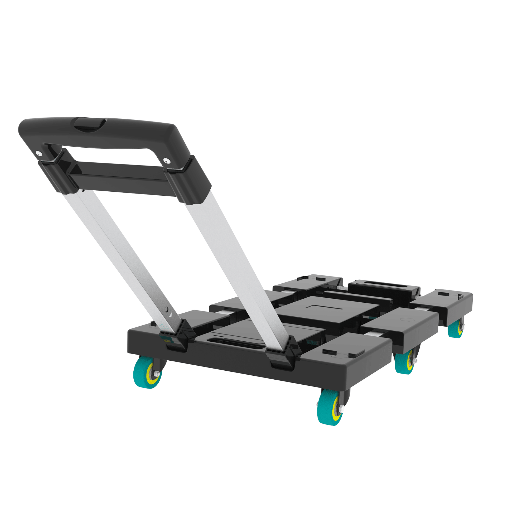 Folding Hand Truck 330lbs, Portable Heavy Duty Dolly Cart, 6 Wheels Collapsible Luggage Cart with 1 Elastic Ropes - Compact Trolley Cart for Easy Moving - Renee Lane Company