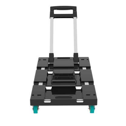 Folding Hand Truck 330lbs, Portable Heavy Duty Dolly Cart, 6 Wheels Collapsible Luggage Cart with 1 Elastic Ropes - Compact Trolley Cart for Easy Moving - Renee Lane Company