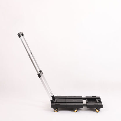 Folding Hand Truck 330lbs, Portable Heavy Duty Dolly Cart, 6 Wheels Collapsible Luggage Cart with 1 Elastic Ropes - Compact Trolley Cart for Easy Moving - Renee Lane Company