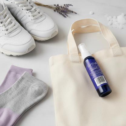 Foot Care Bundle – Lavender Jasmine Foot Butter, Cracked Heel Balm, Cooling Spray & Pumice Scrubber - Renee Lane Company