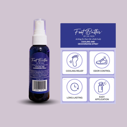 Foot Care Bundle – Lavender Jasmine Foot Butter, Cracked Heel Balm, Cooling Spray & Pumice Scrubber - Renee Lane Company