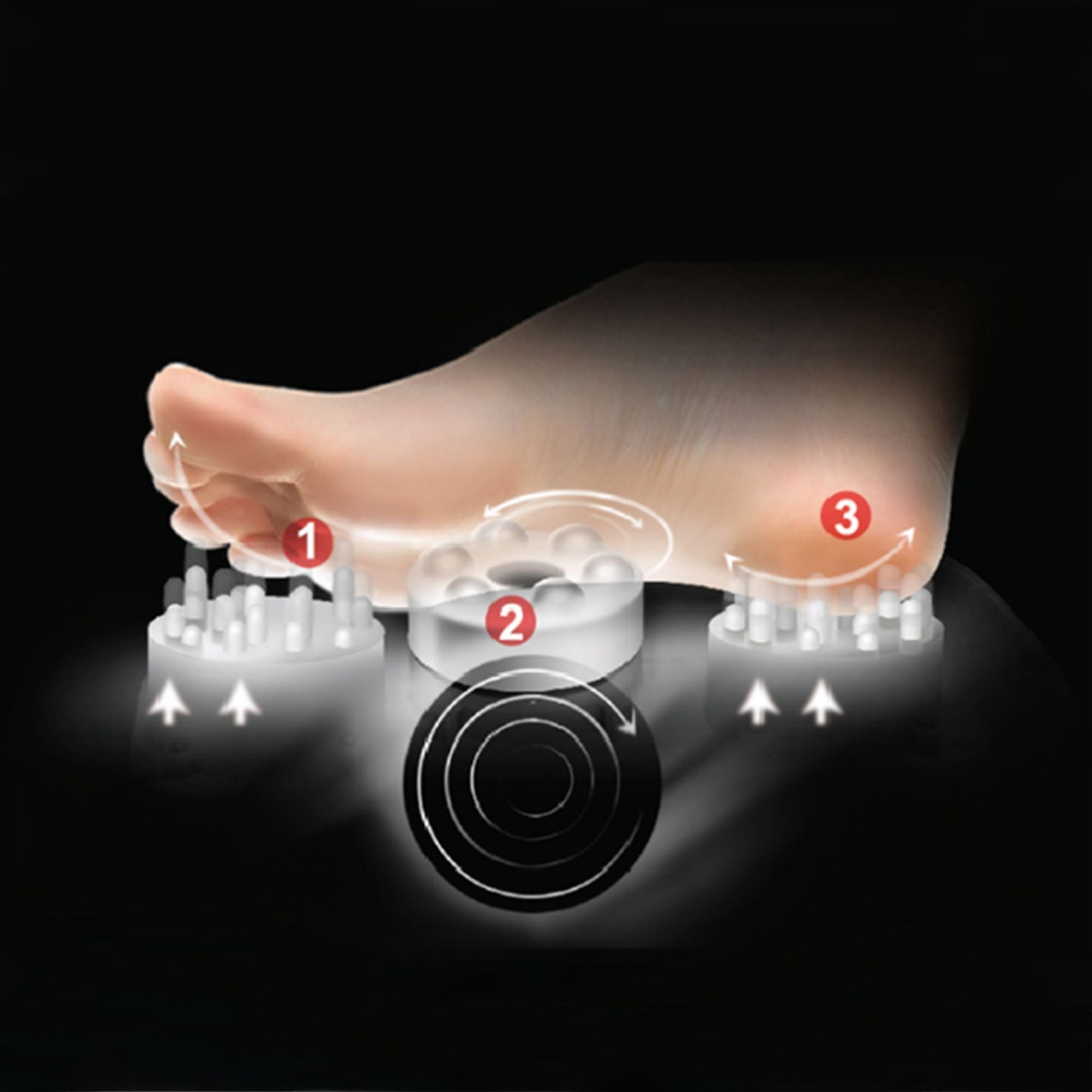 Foot Massager with Heat-Black - Renee Lane Company