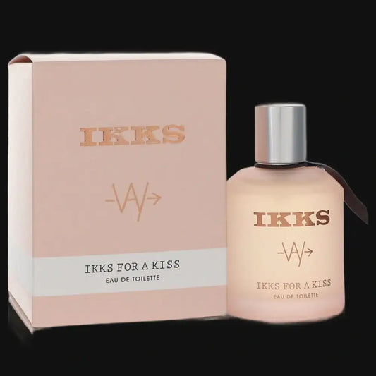 IKKS For A Kiss women’s eau de toilette bottle with matching gift box, silver cap