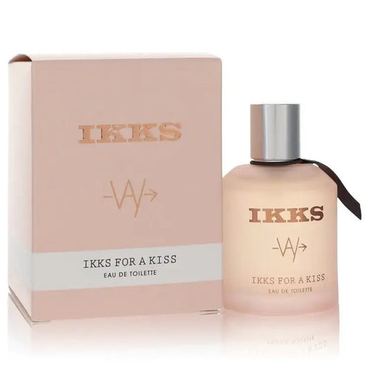 IKKS For A Kiss eau de toilette bottle with box, silver pump-style cap